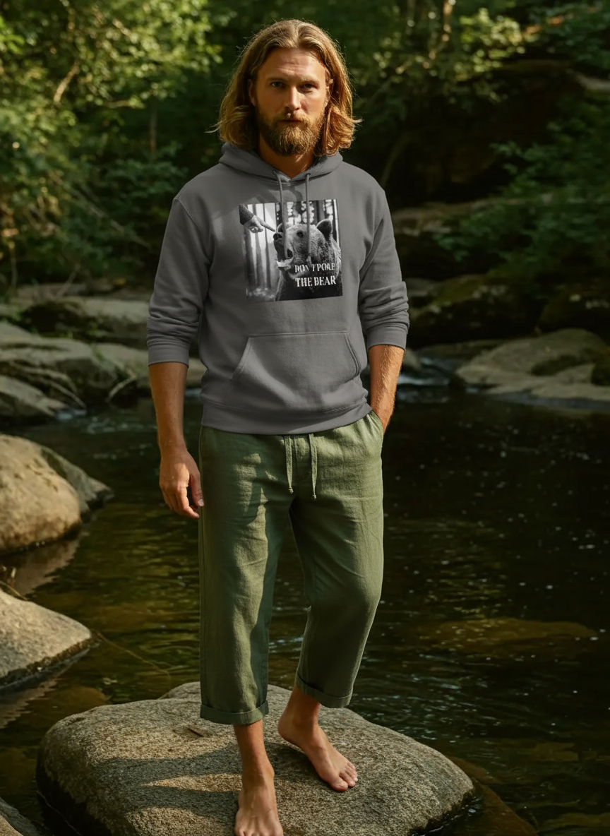 Don't poke the bear - Mens Hoodie
