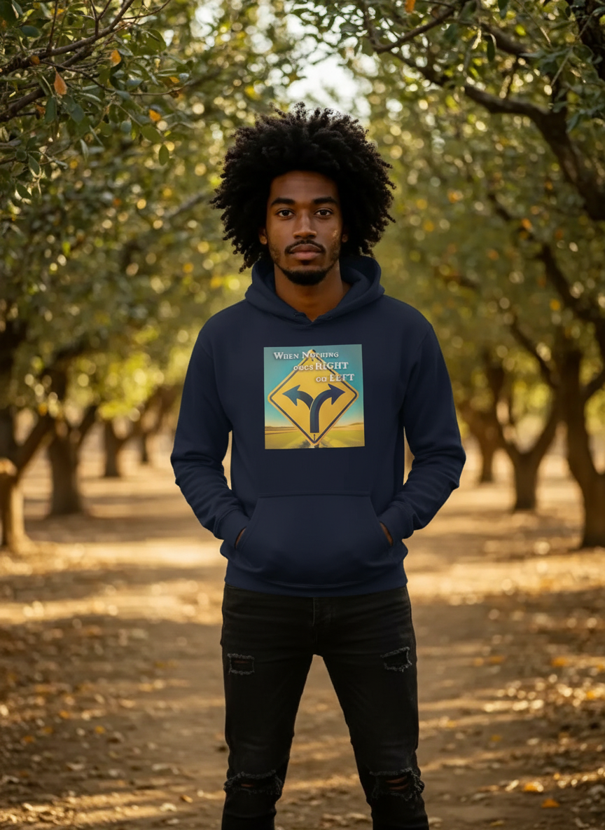 Go left - Mens Hoodie