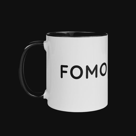 FOMO sufferer - Coffee Mug Black Inside
