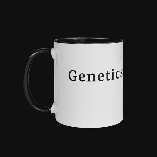 Genetics are a Bitch - Coffee Mug Black Inside