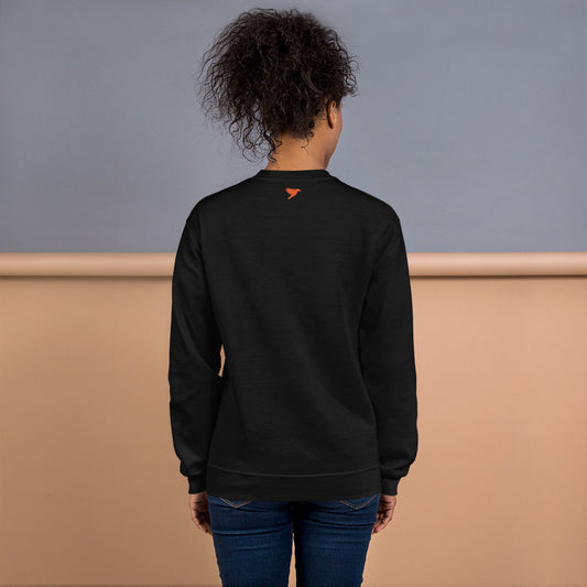 Product of a Perfect Family - Orange Text - Womens Sweatshirt