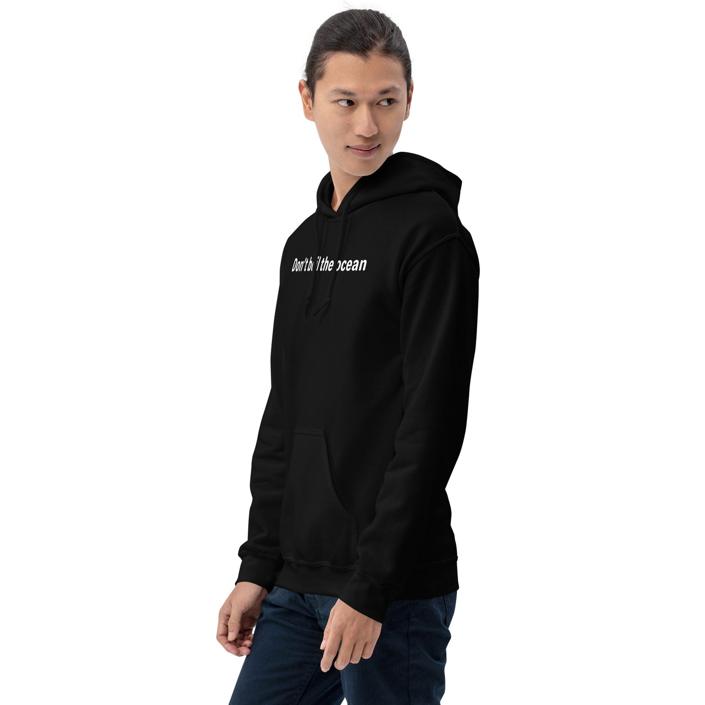 Don't boil the ocean - White Text - Mens Hoodie