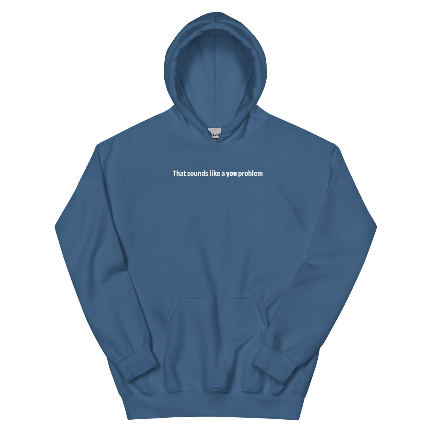 You problem - White Text - Mens Hoodie